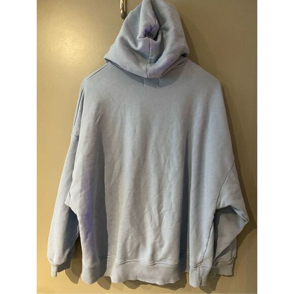American Eagle Outfitters Light Blue Oversized Hoodie Size Medium EUC - Picture 2 of 9